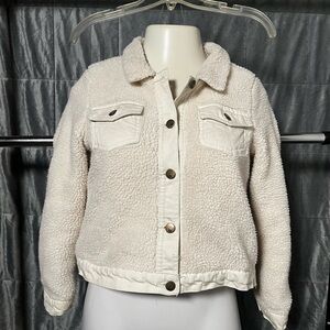Women's Cream Teddy Jacket